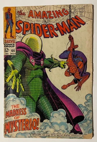 Amazing Spider-Man #66 Vol. 1 1968 Marvel GD Mysterio