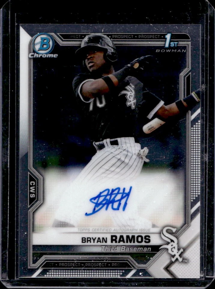 2021 Bowman Chrome Bryan Ramos Auto 1st #CPA-BR White Sox