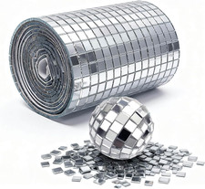 5400Pcs Self-Adhesive Mirror Mosaic Tiles, 5X5Mm Disco Ball Mirror Tiles for DIY