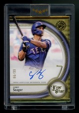 Corey Seager /99 2024 Topps Five Star On Card Auto #FSA-CS Texas Rangers