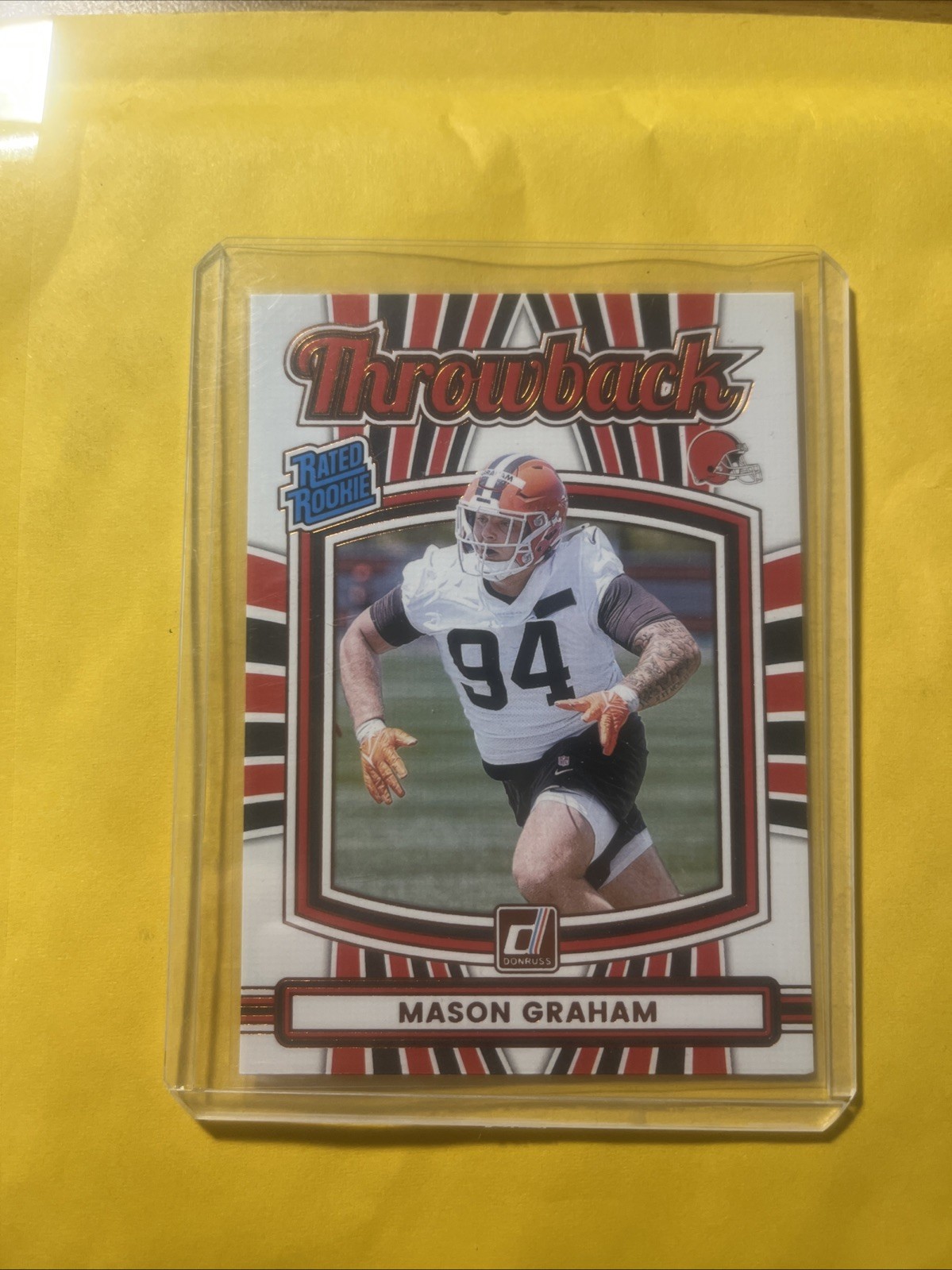 MASON GRAHAM THROWBACK RATED ROOKIE ROOKIE 2025 PANINI DONRUSS FOOTBALL #24