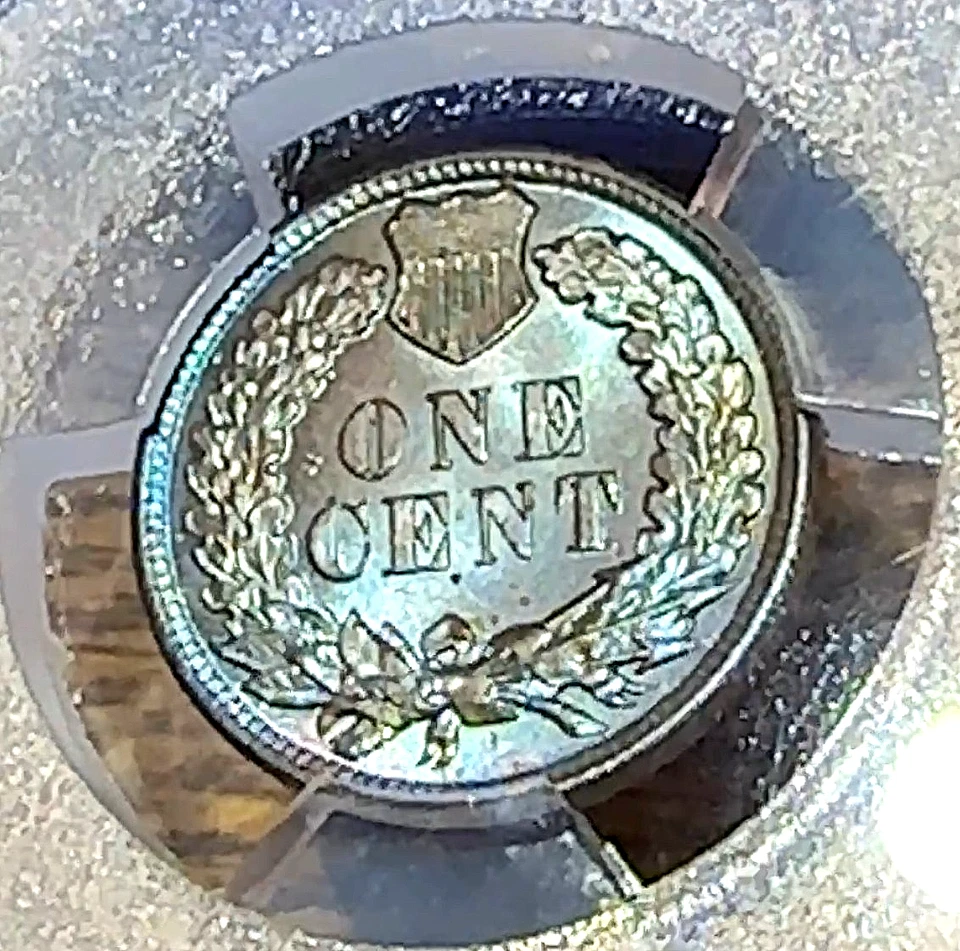 1882 Indian Cent PCGS MS64 Gorgeous Ice Blue Toning New Slab CHRC - Image 3 of 3