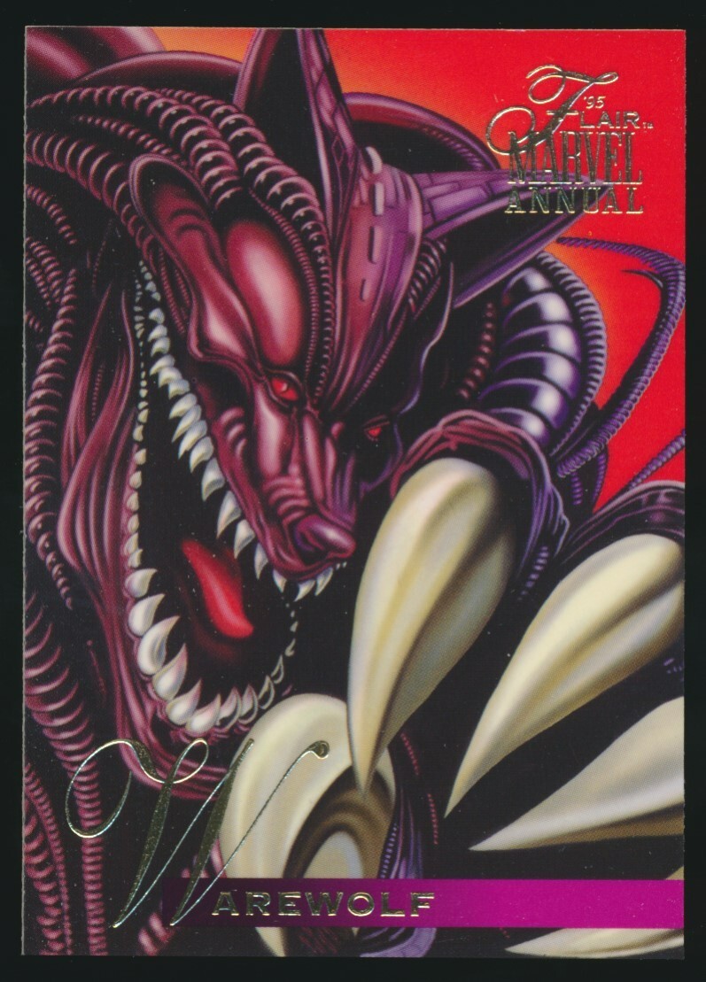#99 WAREWOLF 1995 Flair Marvel Annual
