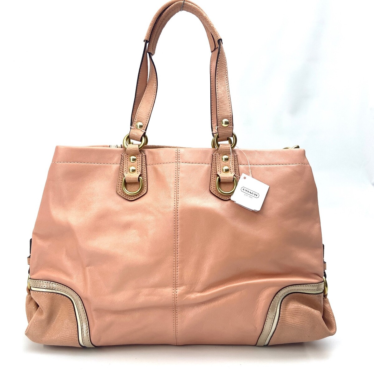 coachのボディバッグ Coach Ashley Spectator Exotic Leather Carryall Bag Shoulder Bag