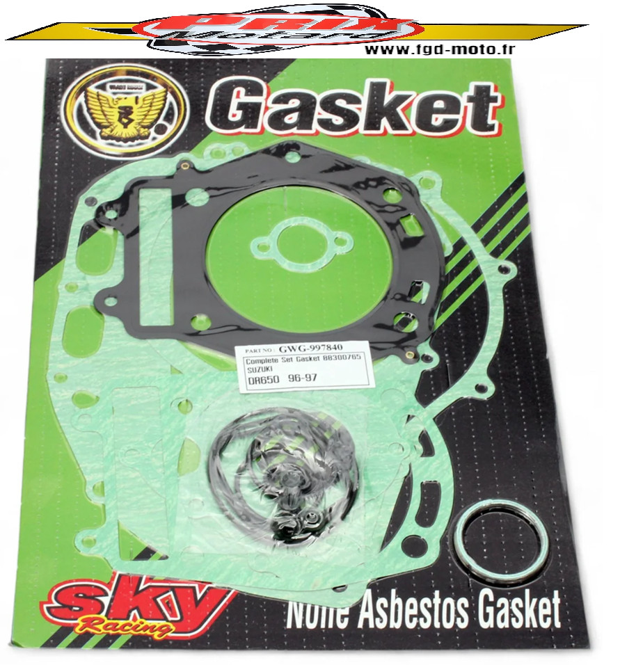 Joints moteur complets Suzuki DR 650 SE kit étanchéité haut bas moteur 96 97