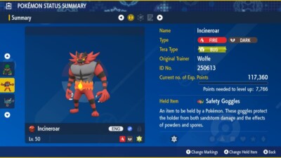 Special Event! Wolfe Glick's Incineroar for Pokemon Scarlet/Violet