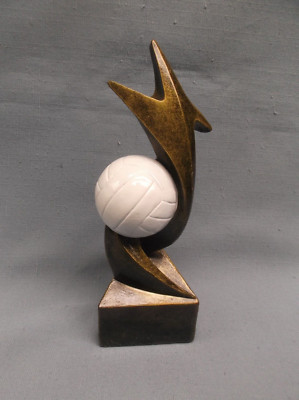 star storm volleyball trophy resin award PDU 92218GS