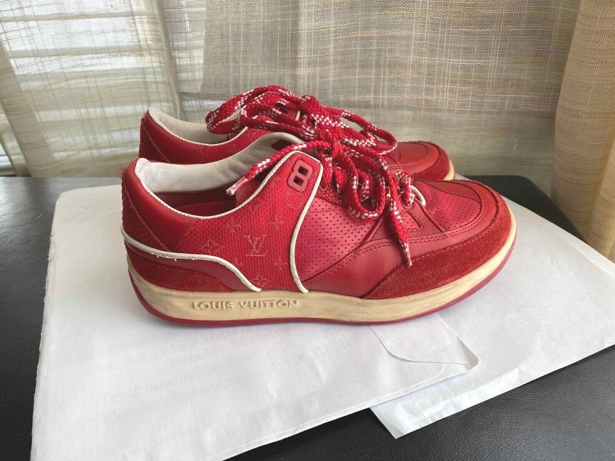 louis vuitton shoes men red