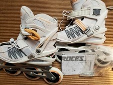 Roces XENON 2.0 Inline Womens Skates Size 6, 1 Missing Brake See Pictures