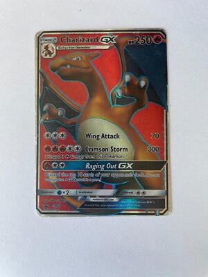 Pokemon Card Charizard GX SM60 Black Star Promo Near Mint Must