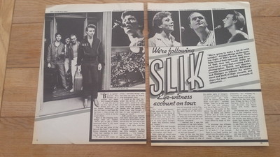 SLIK (Midge Ure) 1976 3 page UK ARTICLE / clipping