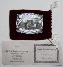 VINTAGE 2004 NEBRASKA COMMEMORATIVE BELT BUCKLE BY ERNME BUCKLE 461 OF 1000