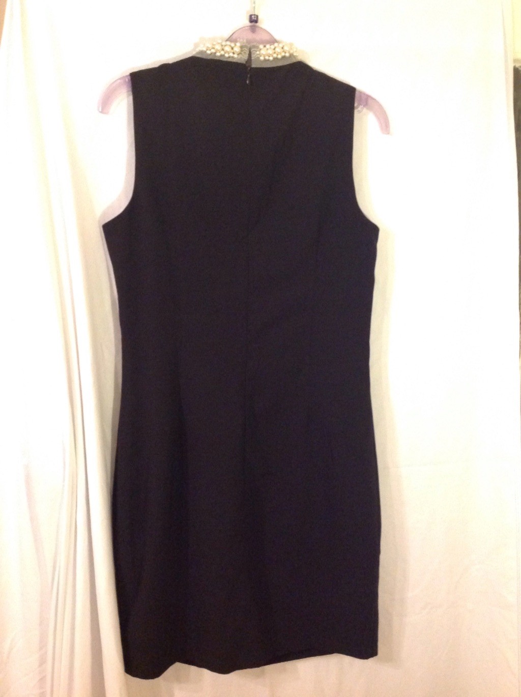 BNWT BELOVED Black Party Pearl Beaded Trim Shift Dress Size M (10-12) RRP £55.00 image 6