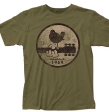 Woodstock 1969 Mens T Shirt Military Green