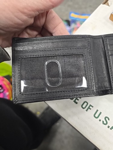 Black Wise Owl Leather Wallet - Picture 8 of 8