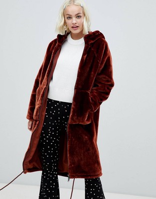 monki super soft fluffy coat
