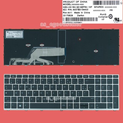 Clavier AZERTY Français De Remplacement Pour HP ProBook 450 G5 - Clavier Interne D'origine, Installation Facile - 5