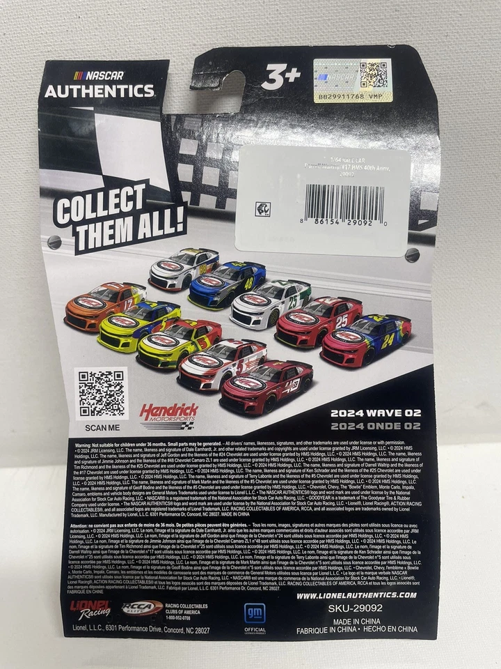 Darrell Waltrip 1/64 Nascar Authentics Hendrick 40 aniversario diecast Foto 4 de 4