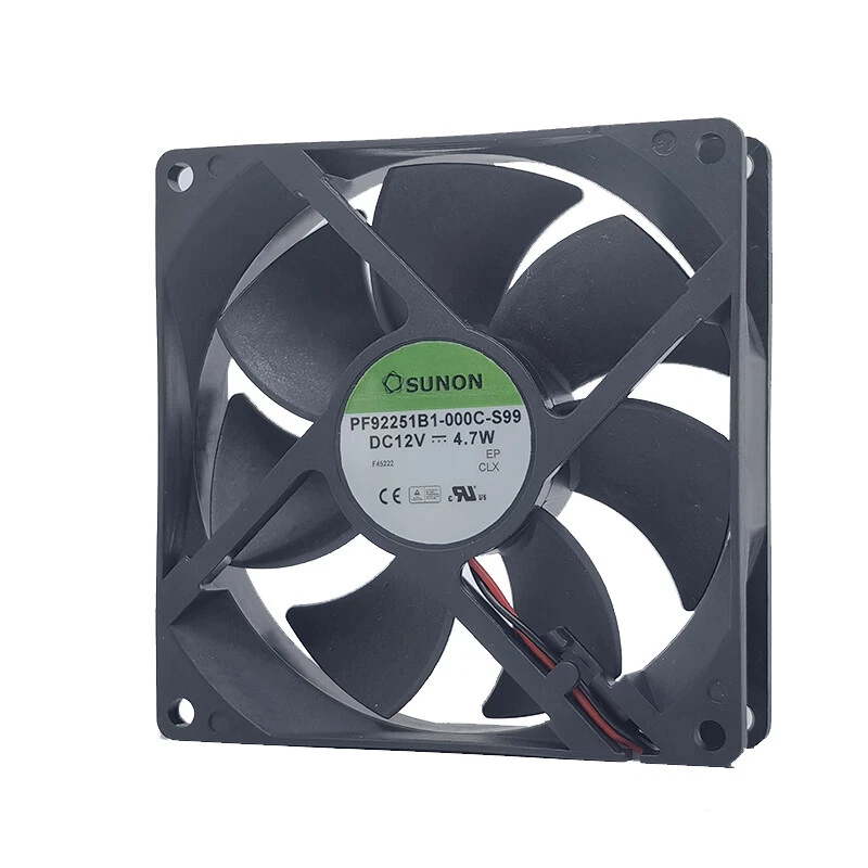 1pc SUNON PF92251B1-000C-S99 12V 4.7W 9cm 9025 2-wire Double Ball Cooling Fan - Image 2 of 4