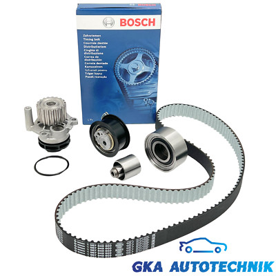 BOSCH Zahnriemen + Rollensatz + Wapu für Golf V Passat 3C 2.0 TDI Audi Seat VW