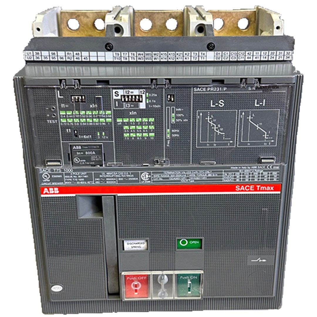 ABB SACE T7S 1000 Tmax CIRCUIT BREAKER 4-POLE 1SDA064776R1 W/ SACE
