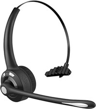 Wireless Bluetooth Headset with Mic for Home Office Call Center Truck Driver