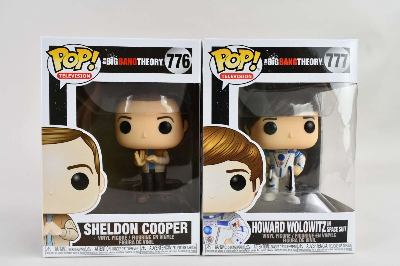 Funko Pop The Big Bang Theory Lot Of 2 Sheldon Cooper 776 Howard Wolowitz 777