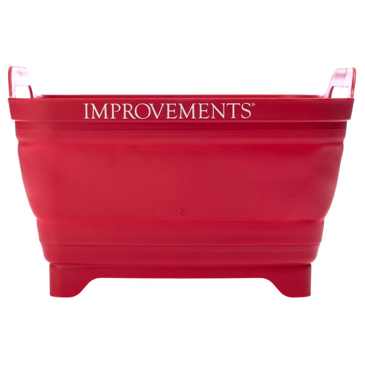 White Space Saving 2 Gallon Collapsible Tubs Drain Spout 2 Pack Improvements New