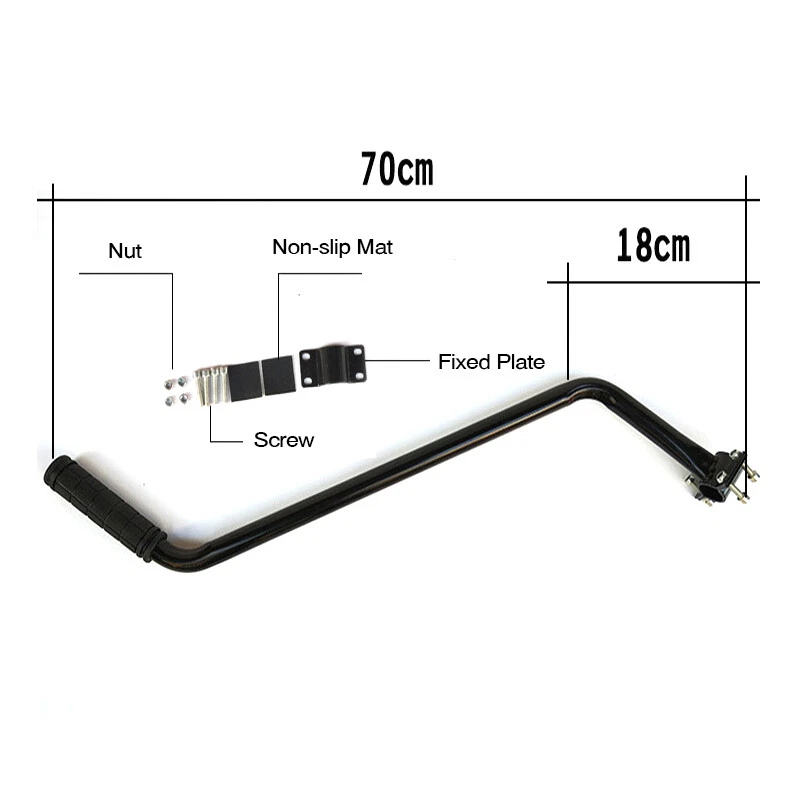 Push Handle Bar Bike Bicycle Assistance handle Parent Handle Black for Kids AU - image 3 of 4