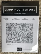 Stampin' Up Cobwebs- 3D Embossing Folder-retired -New