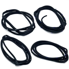 4PC For Accord Sedan 2008-2012 Door Weatherstrip On door Opening Seal Stripping