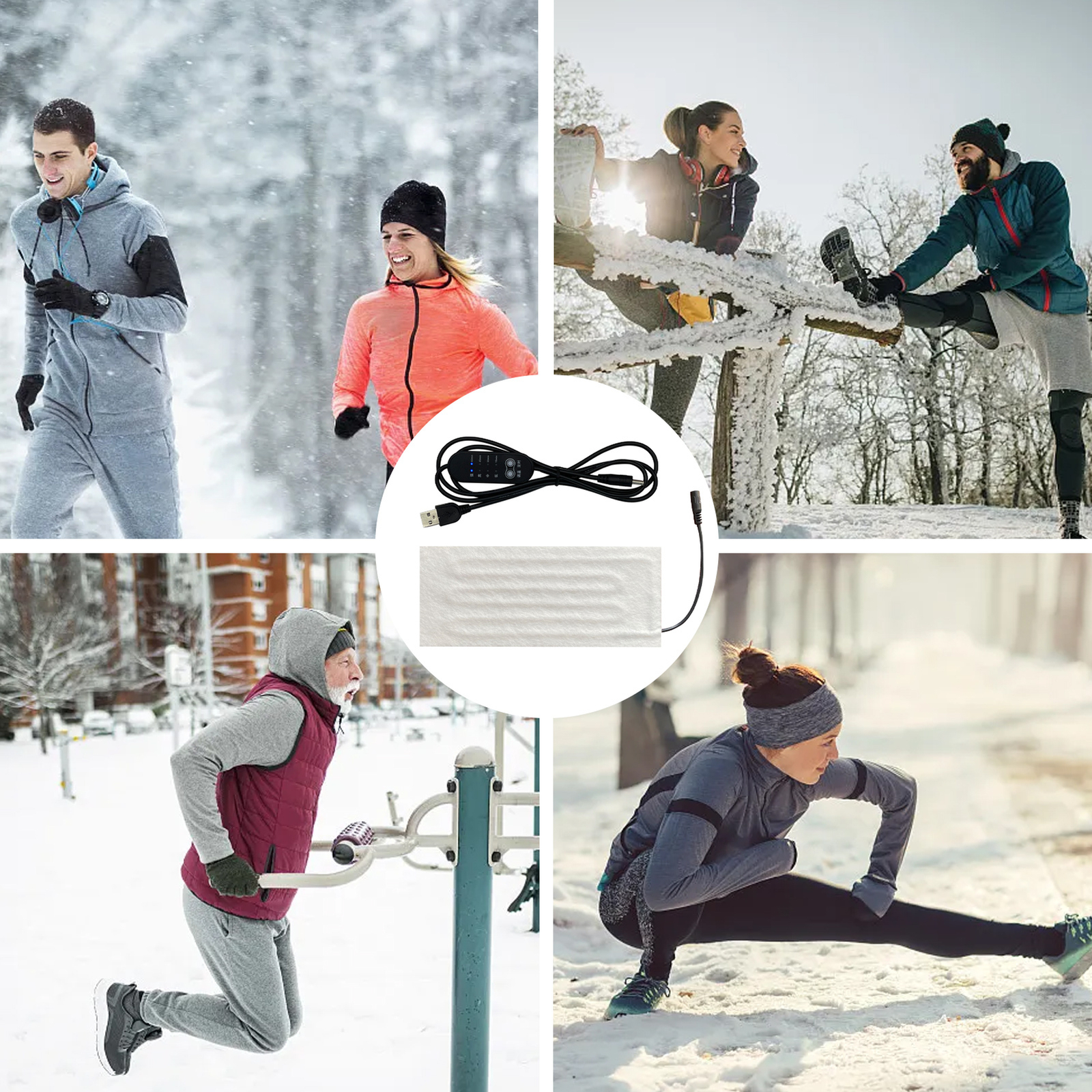  5V USB Heating Pad Electric Heater Pad Winter Warm Heating Pad Hand Warmer 