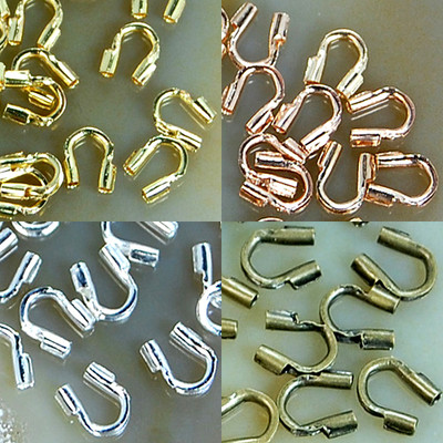 Crimp Loop Wire Protector  Golden,Silver, WGP, Bronze 200PCS Pick Color