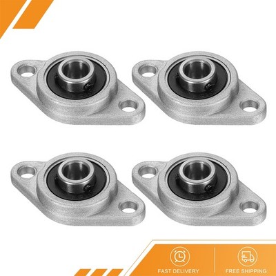 4pcs - KFL08 Pillow Block Bearings 8mm Bore Bearing Units Zinc Alloy P6(ABEC3)