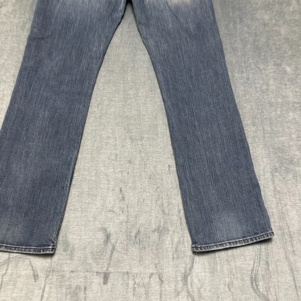 Volcom Jeans Mens 32 Blue Denim Cotton Stretch Medium Wash Low Rise Straight Leg - Image 2 of 4