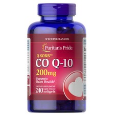 Puritan's Pride Q-SORB Co Q-10 200 mg - 240 Rapid Release Softgels