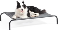 Hundeliege Grau Outdoor MittelgroßE Hunde ErhöHtes Hundebett 105X65 Cm GrößE M