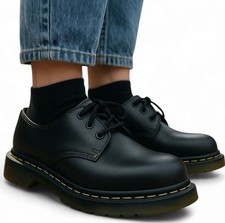 Dr. Martens 1461 M 4/ W 5 Oxford Shoes Black Yellow Marble Sole
