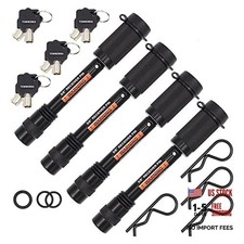 79634 Keyed Alike 5/8" Trailer Hitch Lock Set with Extra Long 3-1/4" Span,