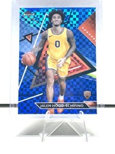 2023-24 Topps Finest  Jalen Hood-Schifino Blue Checkerboard Refractor /75 (RC)