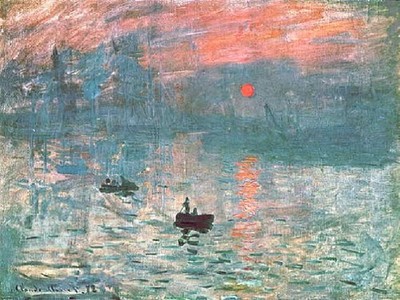 Monet-Sonnenaufgang A1-A4 Poster Kunst Gemälde Meister fein klassisch Wanddeko