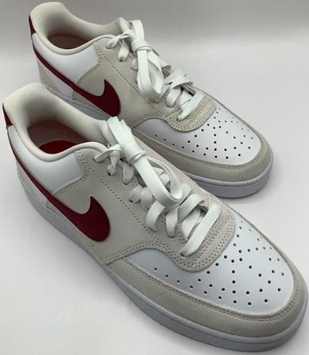 Nike Women's Size 10 Court Vision Sneakers, White Team Red Adobe Red, FQ7628-100
