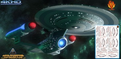 U.S.S. Enterprise-C 1/1400 Scale Replacement Registry/Strongback Set