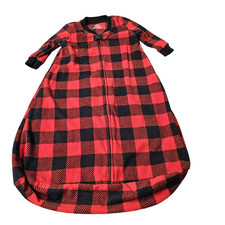 Carter's Baby Unisex  3 to 6m SANTA'S HELPER Flannel Style Zip Sleeper