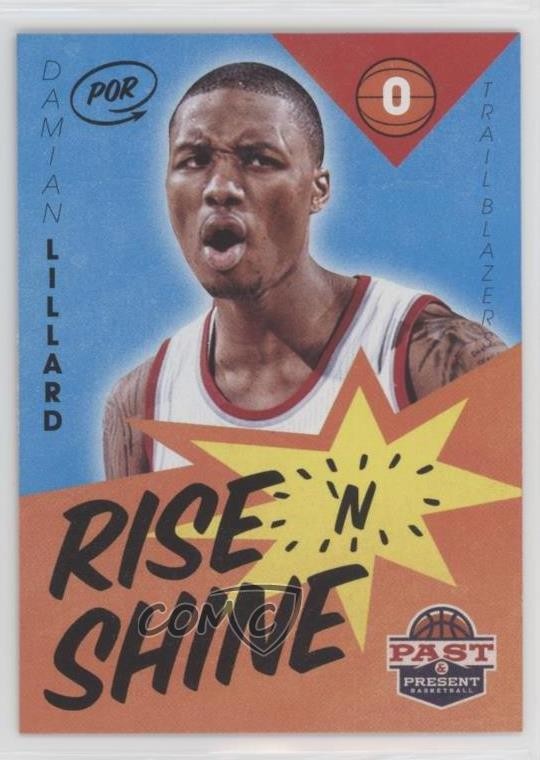 2012-13 Panini Past & Present Rise 'n Shine Damian Lillard #16 0rz7