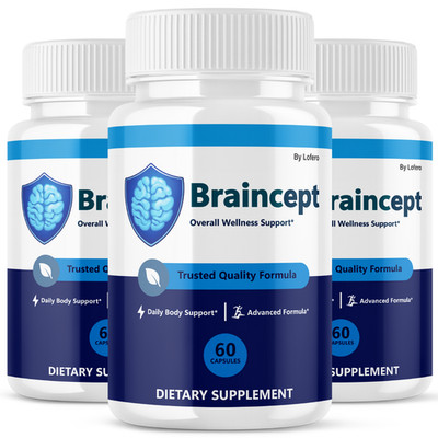 (3 Pack) Braincept Capsules, Official Formula for Advanced Brain Support (180ct)