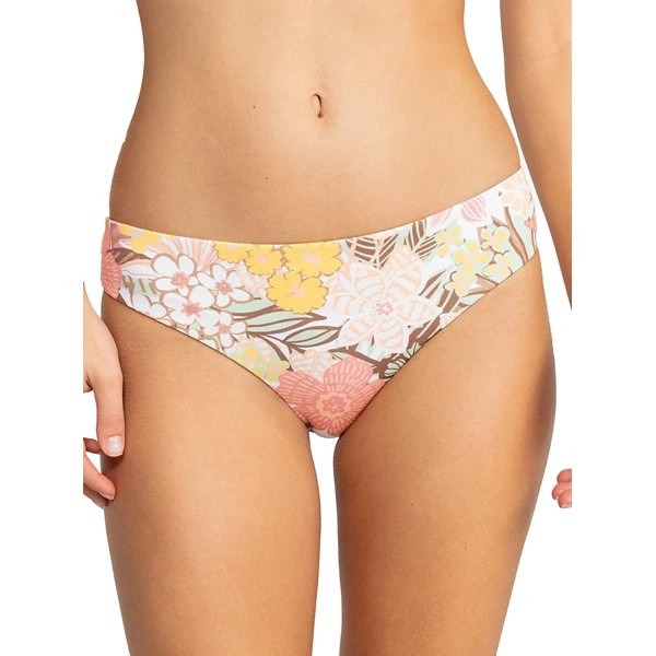 Roxy Swim Bottoms White Viva La Vida Reversible, XL
