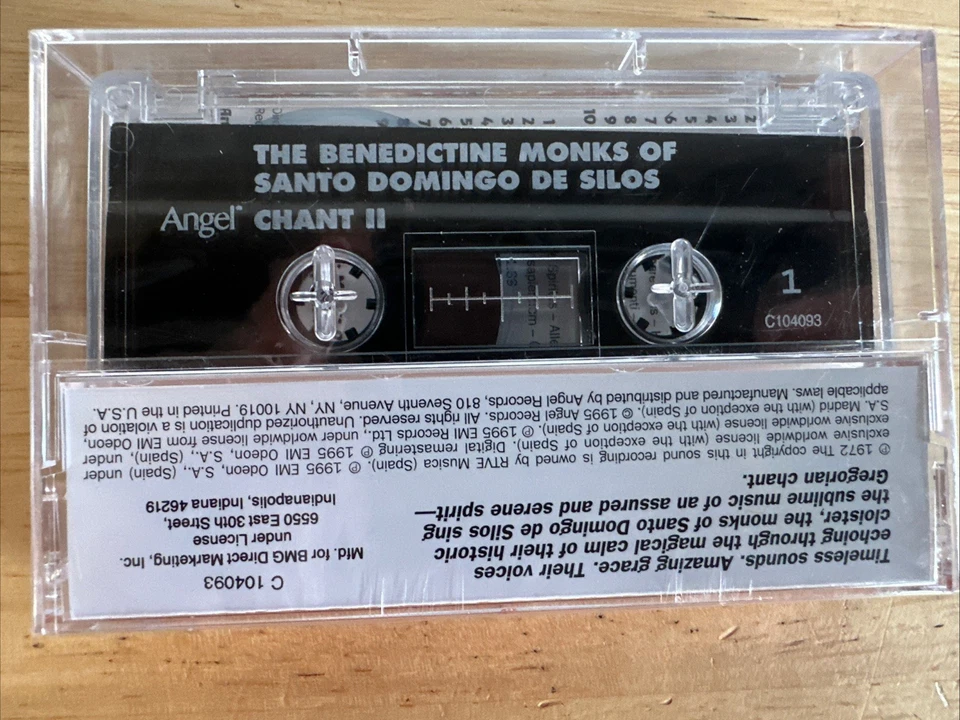 The Benedictine Monks Of Santo Domingo De Silos – Chant II Audio Cassette - NEW - Image 2 of 3