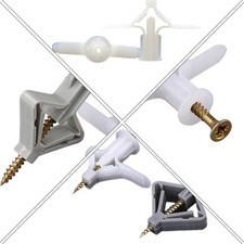  250 PCS Hollow Plane Shaped Bulge Plug Plasterboard Fastener Accessories