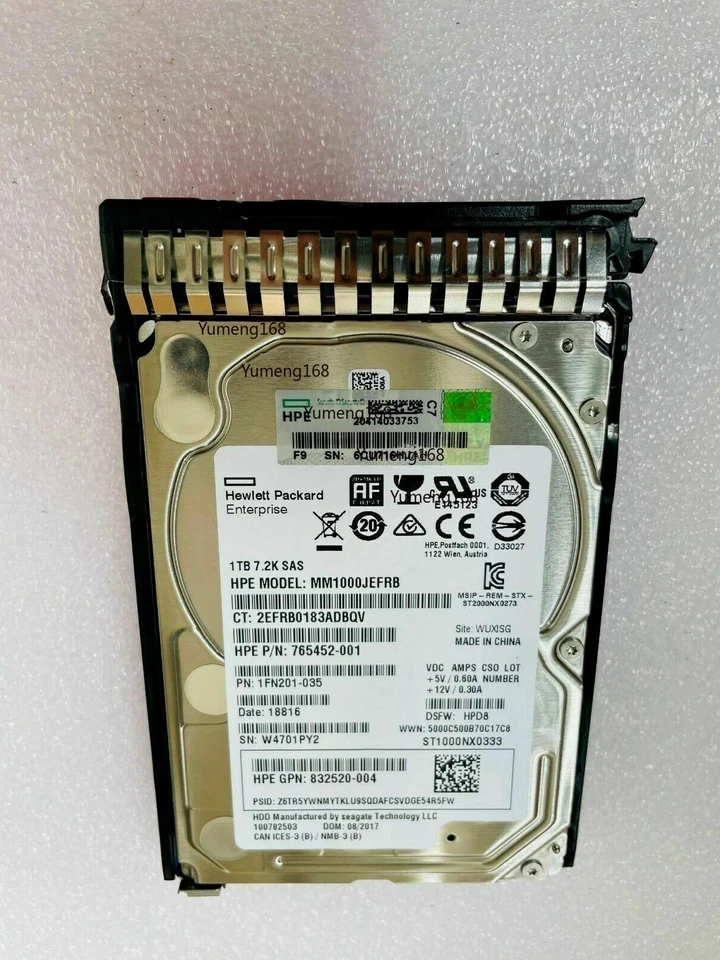 HPE 759212-B21 759548-001 HP 600GB 12Gb/s 15K SFF 2.5" SAS SC HDD HARD DRIVE - Image 2 of 4
